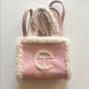 Telfar x ugg Pink Shearling mini bag